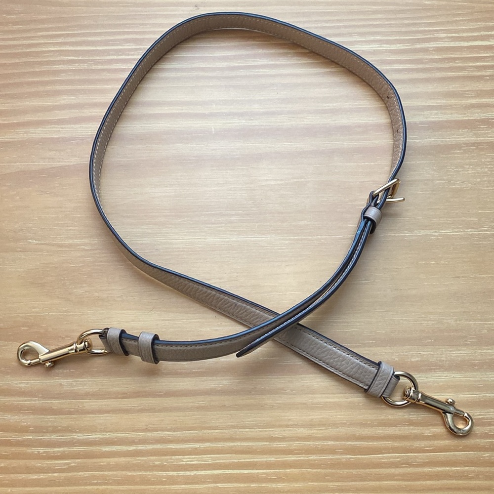Coach Tan and Gold Bag Strap